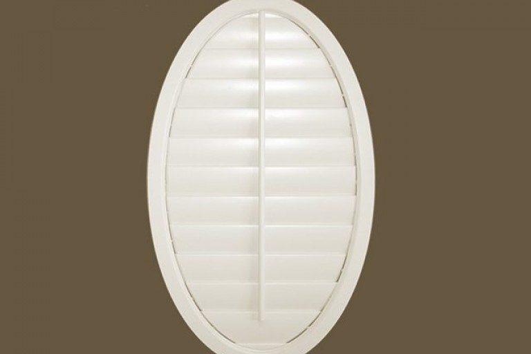 Premium Oval Wood Shutter