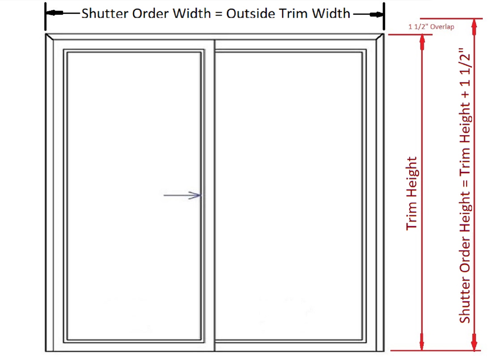 Premium Bypass Sliding Poly Shutter from Direct Buy Blinds